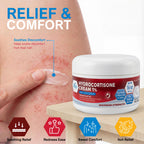 MED Pride 1% Hydrocortisone Cream Bulk 16 Oz Maximum Strength Itch Relief for Eczema, Dermatitis, Rashes, Mosquito Bites