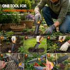 Jawanfu Garden Knife, Hori Hori Garden Tool for Digging, Weeding, Planting