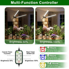 Grow Light for Indoor Plants,6000K White Sun Spectrum Growing Light Lamp