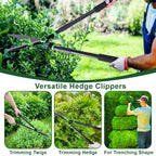 29.5" Hedge Shears,Professional Pruning Shears For Gardening,Sharp Hedge Clippers Handheld With Comfort Grip Handles,Carbon Steel Garden Clippers Handheld for Precise Trimming Gardening Tools