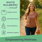 White Mulberry Leaf Extract 500mg - Sourced from Morus Alba Leaf, 200 Vegetarian Capsules, Supplement for Natural Balance and Wellness, 200-Day Supply, GMP Certified, Made in USA