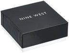 Nine West Women's Necklace and Earring Set — Silver Tone Jewelry Set with Blue and Crystal Inspired Accents, Fashion Accessories for Everyday and Dress Wear