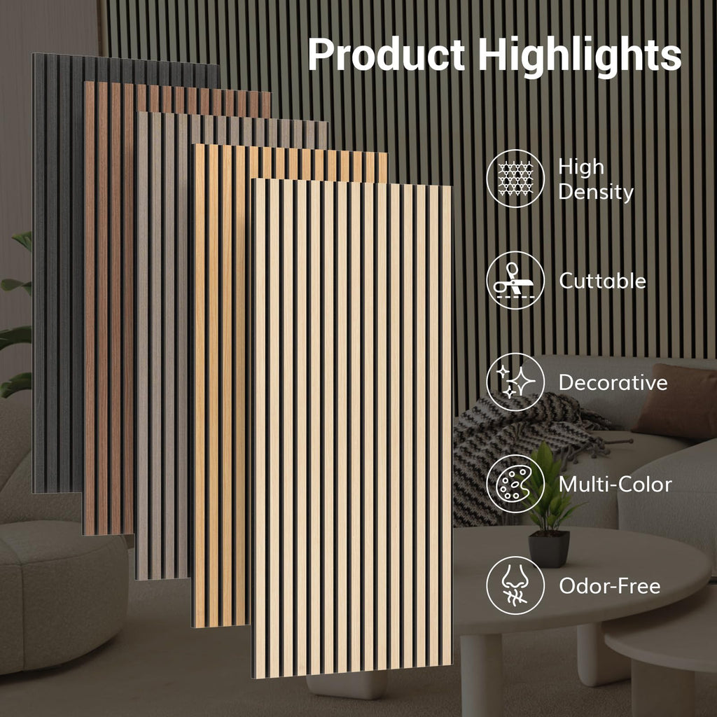 TONOR Wood Wall Panels for Interior Wall Decor-4 Pack 47.2" x 23.6"