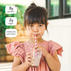 Nurished Vanilla Mighty Milk - Kids All-in-One Daily Protein Powder & Multivitamin Boosted with 2 Billion Probiotics & Organic Spinach - Natural Flavors, Colors & Sweeteners - 15-30 Servings