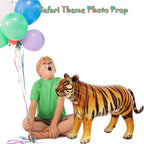 Jet Creations 40" Long Inflatable Tiger Toy, Orange-Yellow with Black Stripes, Realistic Jungle Animal Figure, Home Decor, Photo Prop, Thanksgiving Christmas Winter,Wildlife Safari Theme, 1 pc