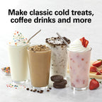 Hamilton Beach DrinkMaster Electric Drink Mixer, Retro Milkshake Maker & Milk Frother, 2 Speeds, Extra-Large 28 oz. Stainless Steel Cup, Red