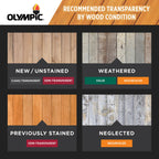 Olympic WaterGuard 1 gal. Harvest Gold Transparent Wood Stain and Sealer