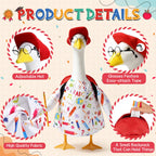Hodola Back to School Porch Goose Outfit with Schoolbag for 23" Statue