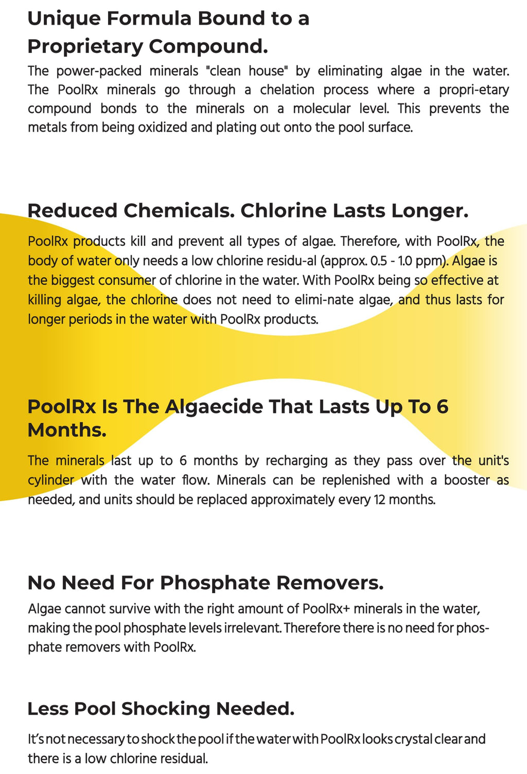 PoolRx+ Mineral Algaecide Unit + Booster Combo, Treats 7.5K-40K gallons for up to 6 Months, New Formula with Silver.