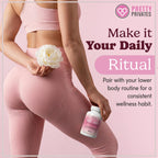 Pretty Privates Butt Enhancer Supplement - Works with Your Body for Curves and Body Confidence - Use with or Without Butt Cream - 60ct