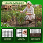 8 Pack Plant Protector from Animals, Wire Mesh Plant Cages for Garden – Sturdy Metal Plant Protectors to Keep Rabbits, Squirrels, and Animals Out – Ideal for Vegetables, Flowers, and Outdoor Plants