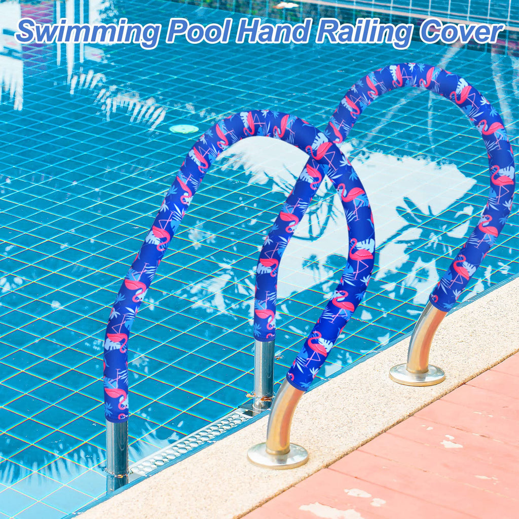 Junkin Pool Handrail Cover Swimming Pool Hand Rail Cover Slip Resistant Railing Blue Rail Grip for Swimming Hand Railing(8 ft)
