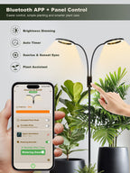 GLOWRIUM Smart Grow Lights for Indoor Plants,Plant Light with Bluetooth App