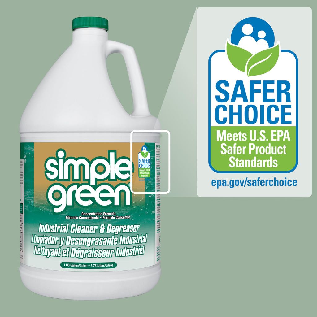 Simple Green Industrial Cleaner And Degreaser, Concentrated, 1 Gal Bottle (Pack of 4)