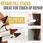 Trade Secret Complete Wood Furniture & Floor Restoration Kit - Scratch Repair and Polish System for Light and Dark Surfaces with Microfiber Cloth