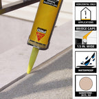SIKA Sikaflex Self Leveling Sealant, Sandstone, 29 fl oz fL, Polyurethane, Sealing Horizontal Expansion Joints in Concrete, Accelerated Curing, Self-Leveling, Durable