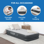SLEEPLUX Durable Inflatable Air Mattress with Built-in Pump, Pillow and USB Charger