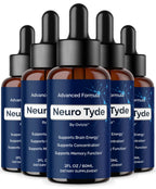 (5 Pack) NeuroTyde Drops - Neuro Tyde Support Premium Liquid Advanced Formula, Daily Neurotyde All Natural Ingredients Support Focus Memory for Overall Health & Wellness, 5 Bottles for 5 Months