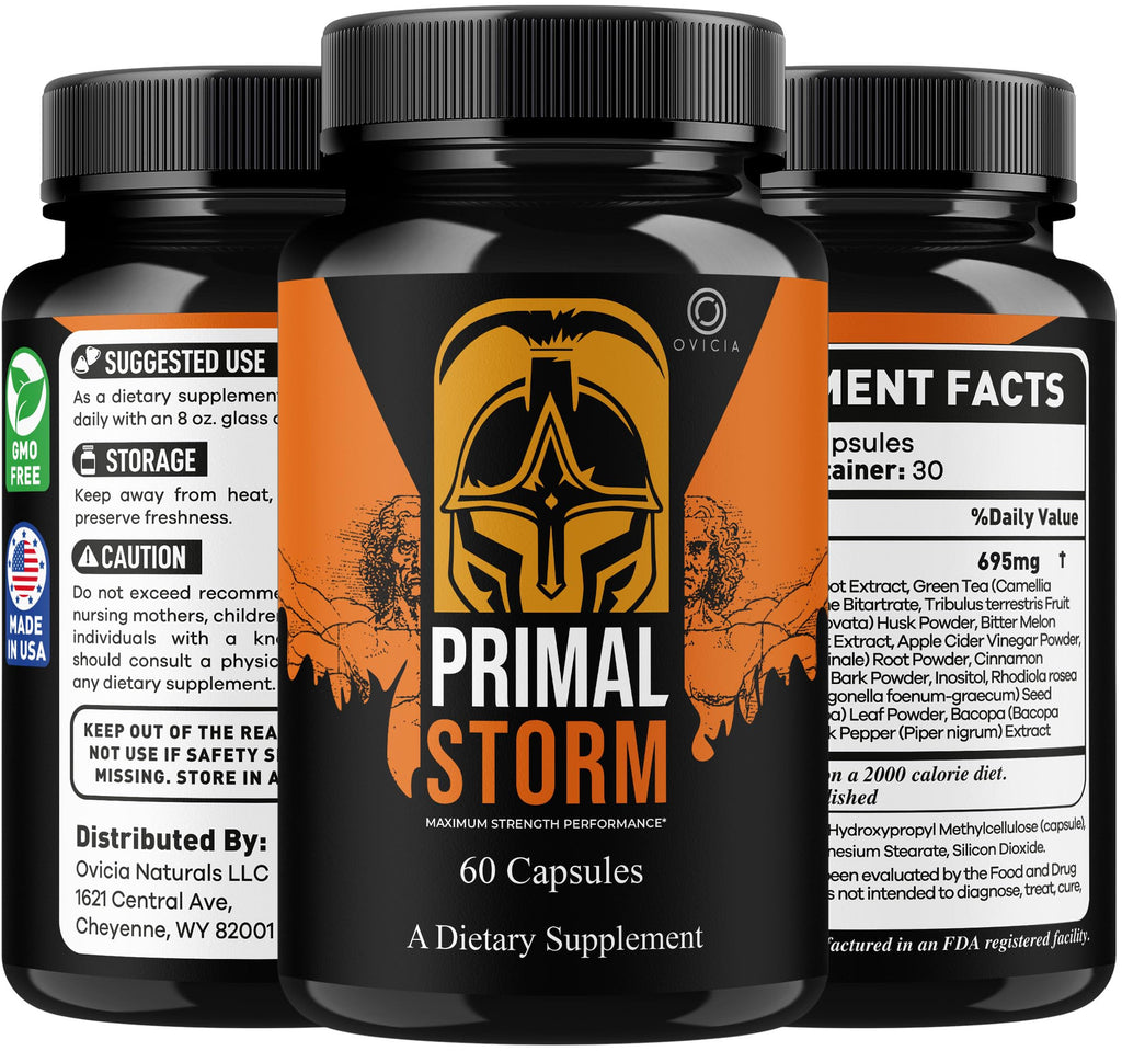 (2 Pack) Primal Storm Capsules - Advanced PrimalStorm Pills Premium Formula Support All Natural Ingredients Maximum Strength, Daily Vitamins for Health & Wellness Reviews, 120 Capsules for 2 Months