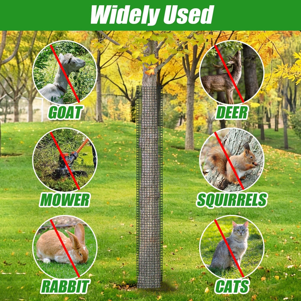 MUDEREK 6 Pack Metal Tree Trunk Protector-48