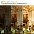 Sigalux LED Candelabra Light Bulbs, Dimmable E12 LED Bulb 60W Equivalent, 2700K Soft White, B10 Candle Bulbs for Chandelier, 5W, 450LM,12 Pack