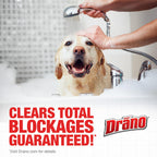 Drano Max Gel Drain Clog Remover & Cleaner, Fast-Acting to Unclog Standing Water & Remove Hair, Grease & Food Blockages, Safe for all Pipes & Septic, Kitchen Sinks, Bathroom Showers, 80 Oz, 2 Pack