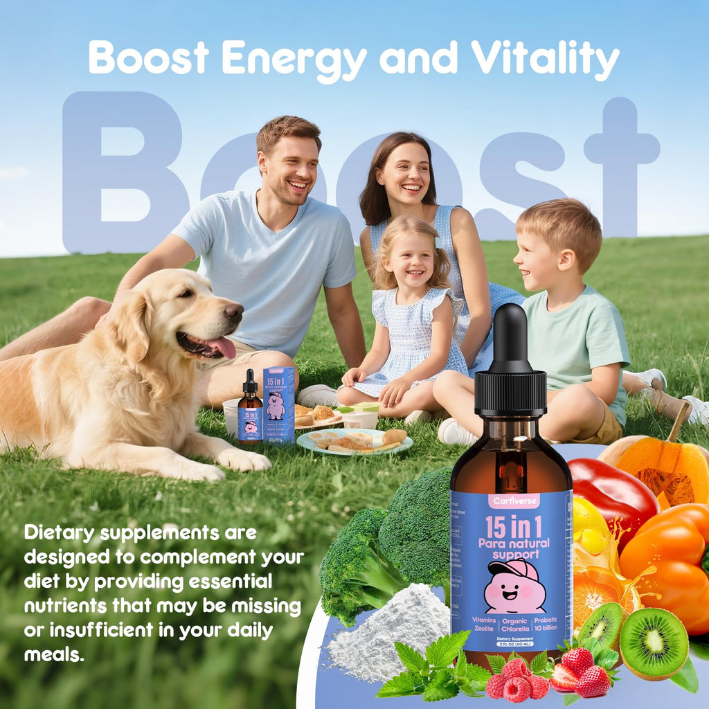 Parasite Cleanse for Humans & Kids,Parasite Cleanse for Children,Zeolite Detox Liquid Drops,Candida Cleanse & Wellness Formula,Contains wormwood black walnut clove,Organic Chlorella,Oregano,2 Fl Oz