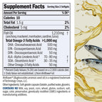 ANDREW LESSMAN Maximum Essential Omega-3 Unflavored, 360 Softgels - Ultra-Pure Omega-3 Fish Oil 1200 mg-High DHA, No Mercury Supplement-Small, Easy to Swallow Fish Oil Capsules