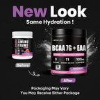 Sugar Free 7g BCAA + EAA Powder | Supports Muscle Recovery, Growth, Strength & Endurance – 9 Essential Amino Acids with L-Glutamine, Caffeine, Vitamin & Electrolyte for Energy & Hydration, Gluten Free