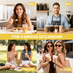 100 Pack 16 oz Plastic Cups with Lids and Straws, Clear Disposable Plastic Cups, Heavy Duty Iced Coffee Cups with Leak-Resistant Lids, Cold Drink Cups for Juice, Coffee and Milk Tea & Party To Go