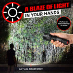 LED Flashlight High Lumens, Mini Tactical LED Flashlight 2 Pack, 5 Modes Zoomable Beam, Battery Powered (Batteries Not Included) for Camping, Hunting, Home & Emergency, Compact Small LED Flashlight