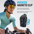 Noxgear 39g Wearable Bluetooth Speaker, Magnetic Mini Clip-On, Waterproof Up to 15 Hours Playtime | Clip On Bluetooth, Wearable Speaker with Microphone, 100ft Range