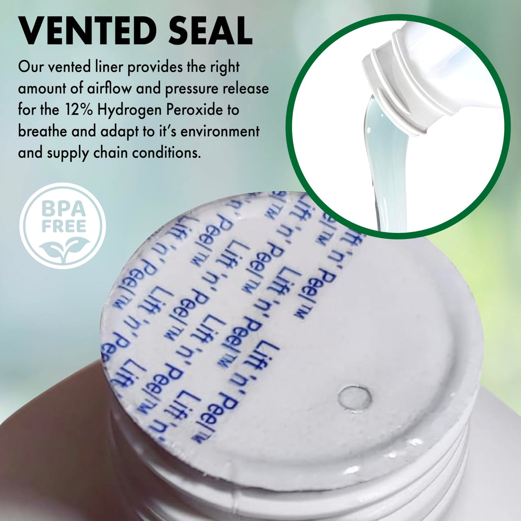 Nature's Freedom 12% Hydrogen Peroxide, Food Grade H2O2 and Purified Water Only, 8 Gallons
