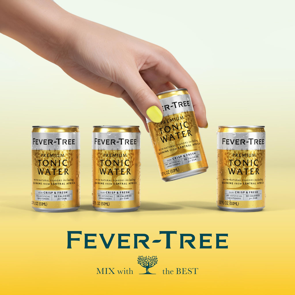Fever-Tree Tonic Water Mixer, Real Quinine, 24 Pack, 5.1 Fl Oz Cans