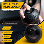 InfinityBall 4-Speed Vibrating Massage Ball - Lacrosse Balls Meet a Vibration Foam Roller! - High Intensity for Recovery, Mobility, Pliability Training & Deep Tissue Sports Therapy