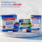 Secure Denture Adhesive Comfort Strips, 15 Strips (Pack of 6)