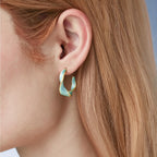 Cicy Bell Twisted Hoop Earrings for Women