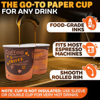 Reluen 200 Pack 3 Oz Disposable Espresso Cups, Paper Cups for Hot Drinks