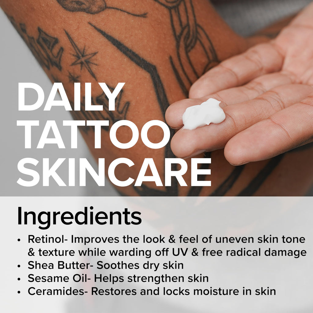 Mad Rabbit Replenish Tattoo Body Lotion - Fragrance-Free Lotion, Non-Greasy & Silicone-Free, Clean Ingredients, Lightweight for Daily Use (9.5 Ounce)