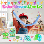 6 Pack Dinosaurs Slime Kit for Boys, Cloud Butter Squishy Birthday Gift Set