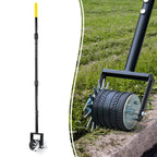Colwelt Wheel Rotary Edger Lawn Tool 59’’, Manual Lawn Edger with Extra-Wide Rubber Wheel, Lawn Edgers Manual with Reinforced Bracket, Grass Edger Edging Tool for Landscaping, Sidewalk, Driveway, Yard