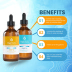 1ness Chlorine Dioxide Kit | 2 Part Liquid Classic 1:1 Set | Citric Acid 50% : Sodium Solution 28% | 1x 4oz Solution A + 1x 4oz Solution B
