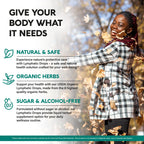 USDA Organic Lymphatic Drainage Supplement - Echinacea | Elderberry | Dandelion | Rosehip | Cleavers | Calendula | Burdock - Made in USA - Lymph System Drops - Immune Support, Cleanse & Detox, 2 Pack