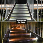 VOLISUN Solar Stair Lights 8 Pack, Solar Step Lights Waterproof IP67, Outdoor Step Light with 13 LEDs, Outdoor Lighting Decor for Yard Stair, Patio, Front Step, Front Porch and Deck(Cool White)