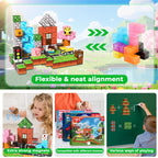 100PCS Magnetic Blocks - Magnetic Blocks for Kids Ages 3 4 5 6 7 8, Stacking Magnets for Kid, Magnetic Building Block for Kids Ages 4-8, Birthday Gifts for 3-10 Year Old Boys Girls, STEM Learning Toy