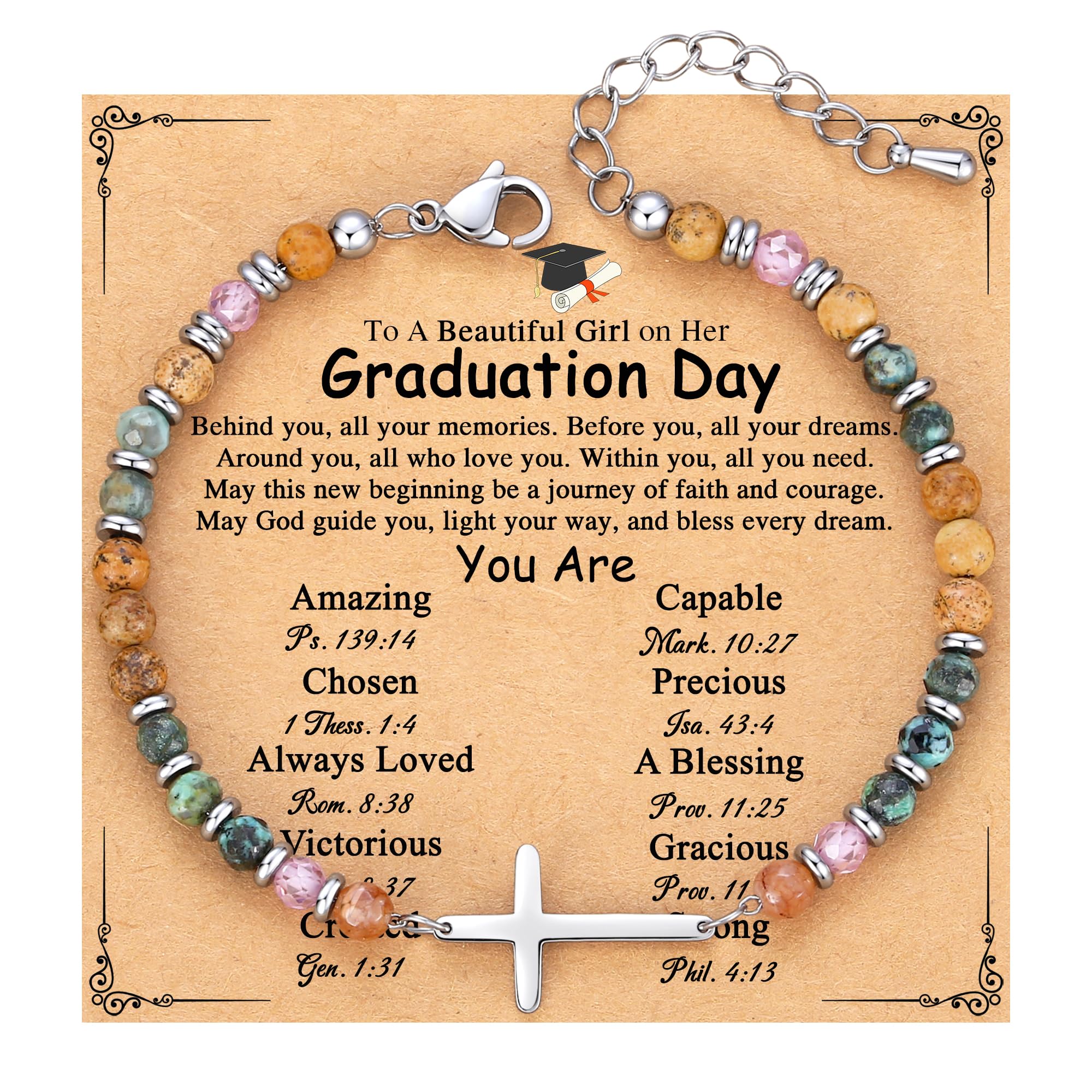 Graduation Gift for Her, High School College Graduation Bracelet