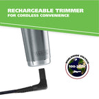 Wahl Stainless Steel Lithium Ion Plus - Beard Trimmer and Shaver for Men | Nose and Ear Hair Trimmer | US Version | Dual Voltage (Needs Plug Adapter) | Model 9864SS