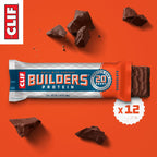 CLIF Builders - Chocolate Flavor - Protein Bars - Gluten-Free - Non-GMO - Low Glycemic - 20g Protein - 2.4 oz. (12 Count) (Pack of 2)