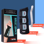 FEATOL Wrist Brace for Carpal Tunnel, Adjustable Night Wrist Support Brace with Splints Left Hand, Large/X-Large, Hand Support for Arthritis, Tendonitis, Sprain, Injuries