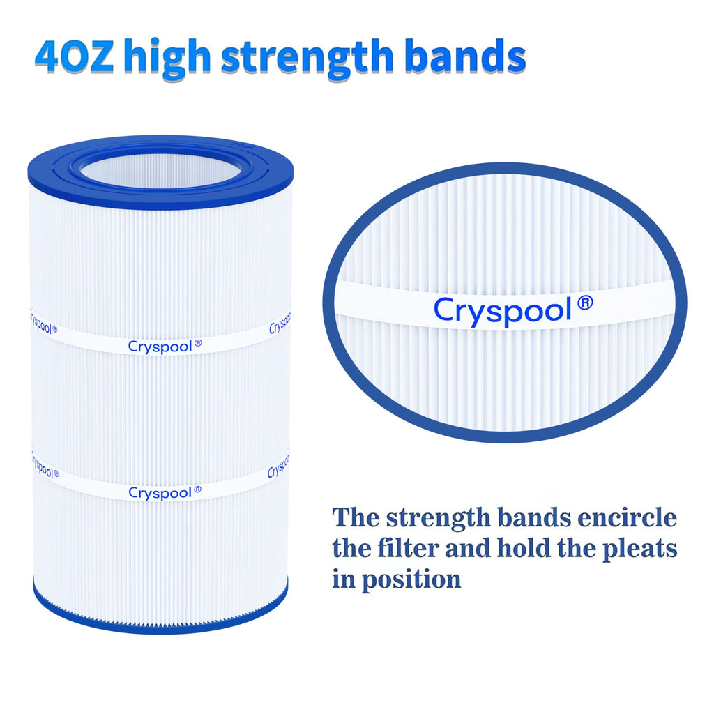 Cryspool® 09022 Filter Compatible with Clean & Clear 75, CC75, PAP75, R173214, 59054100, C-9407, FC-0685, 75 Sq. Ft Pool Filter Cartridge, 1 Pack